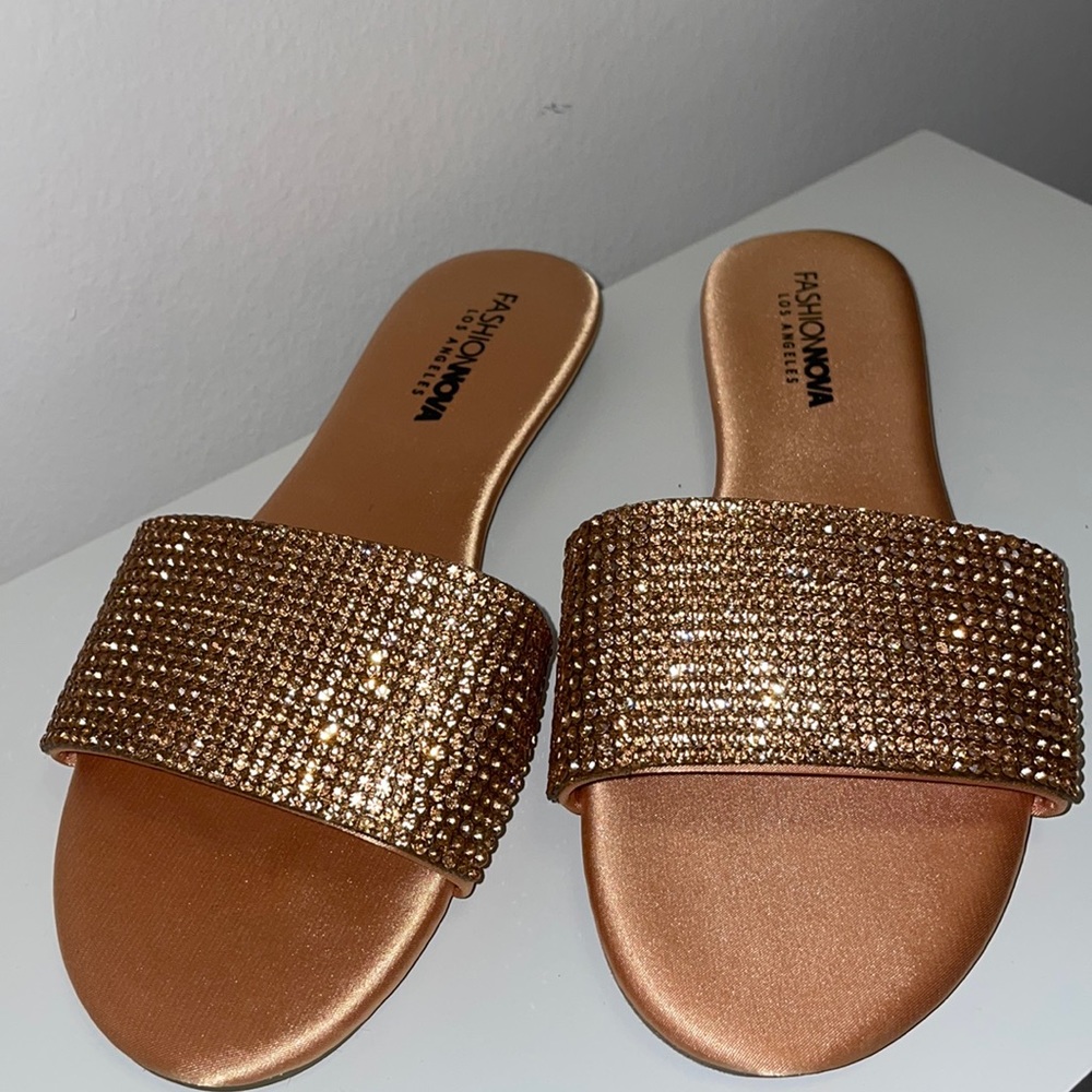 Gold sandals